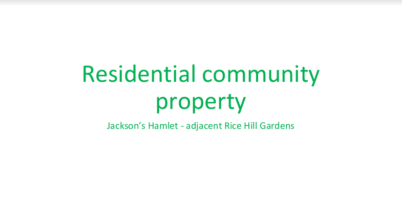Jackson’s Hamlet – A Residential Community Property